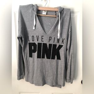 Pink Brand Sweater - Grey - Very Lightweight - Size Medium
